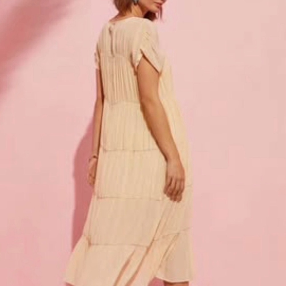 NWT Vici Cottagecore Feminine Easter Modest Midi Dress Large